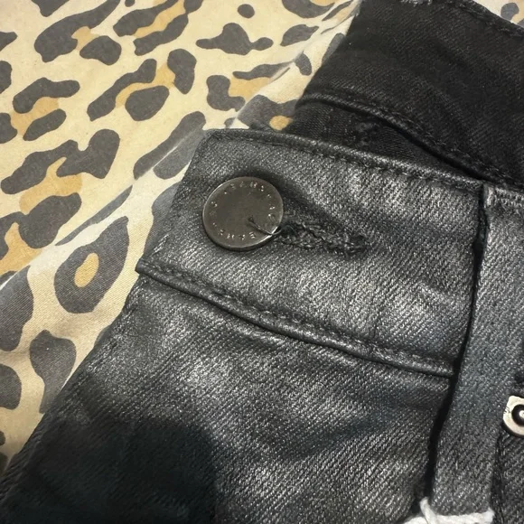 AG Coated Black Jeans
